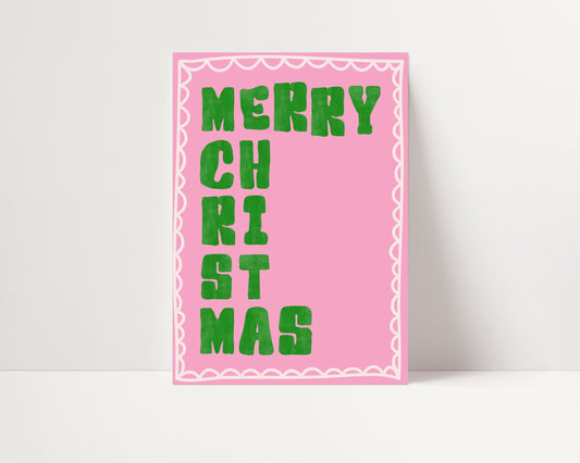 MERRY CHRISTMAS PRINT