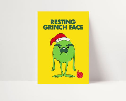 RESTING GRINCH FACE PRINT