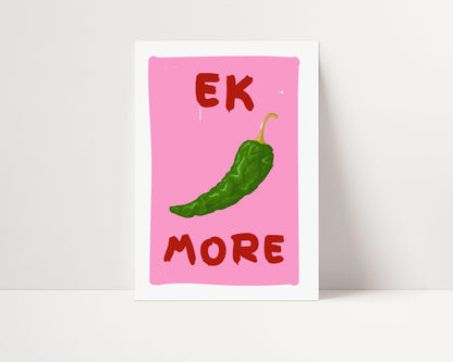 EK MORE MIRCHI PRINT