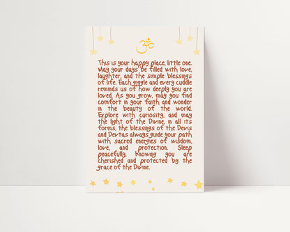 NURSERY HINDU DIVINE BLESSINGS PRINT