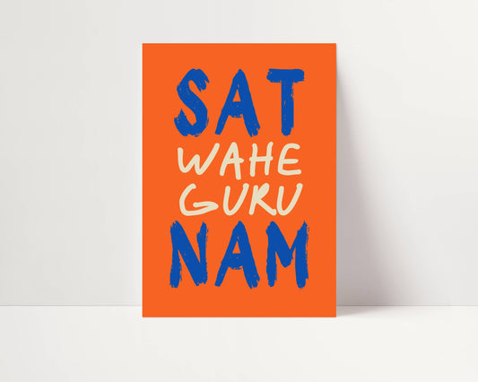 SAT NAM WAHE GURU PRINT