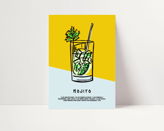 MOJITO COCKTAIL PRINT