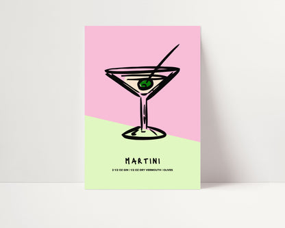 MARTINI COCKTAIL PRINT