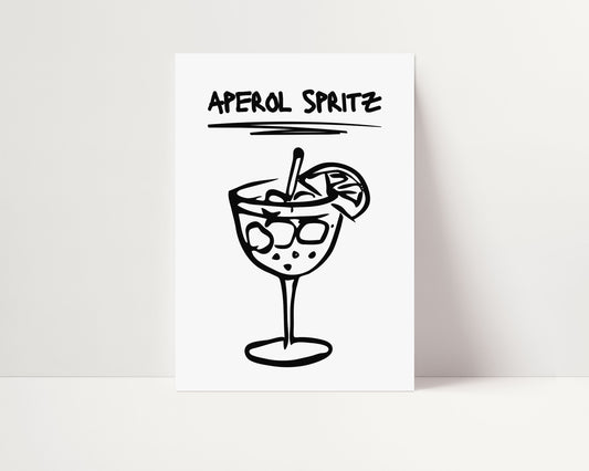 APEROL SPRITZ COCKTAIL PRINT