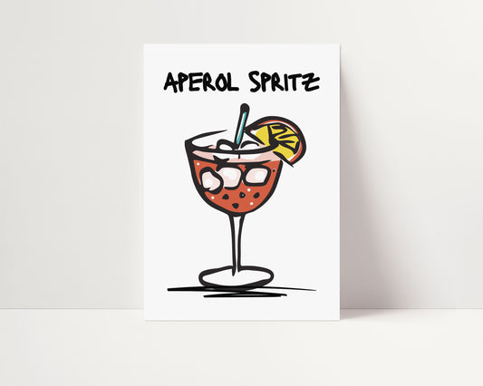 APEROL SPRITZ COCKTAIL PRINT