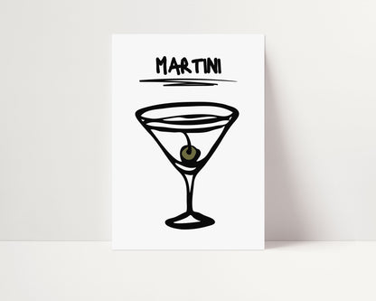 A4 | SAMPLE | MARTINI COCKTAIL PRINT