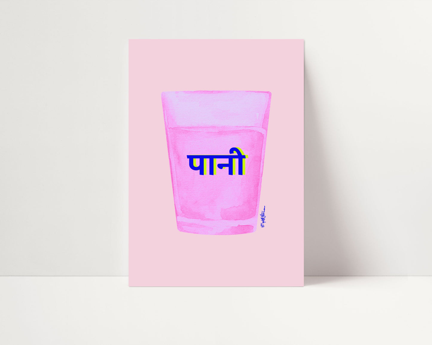 PANI IN HINDI PRINT