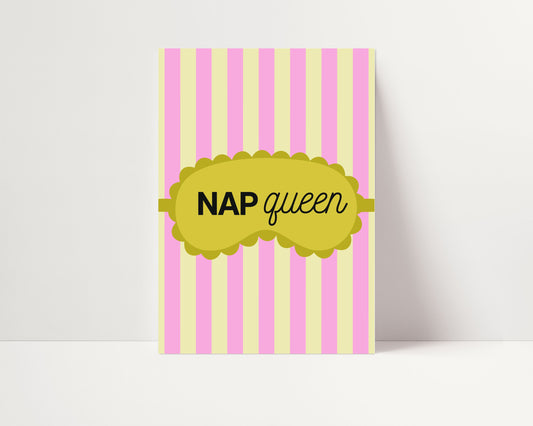 NAP QUEEN MASK PRINT