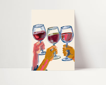 A4 | SAMPLE | THREE RED WINES PRINT