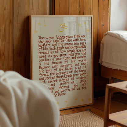 NURSERY HINDU DIVINE BLESSINGS PRINT