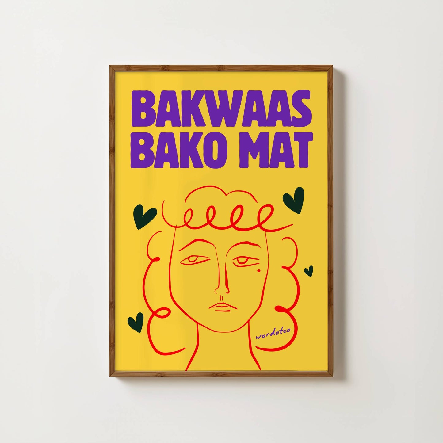 BAKWAAS BAKO MAT PRINT