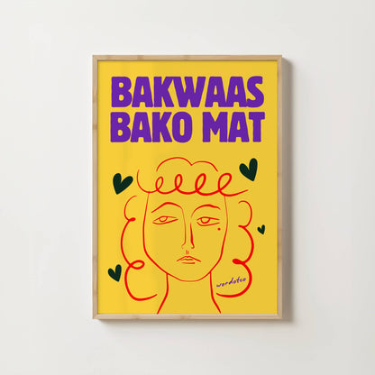 BAKWAAS BAKO MAT PRINT