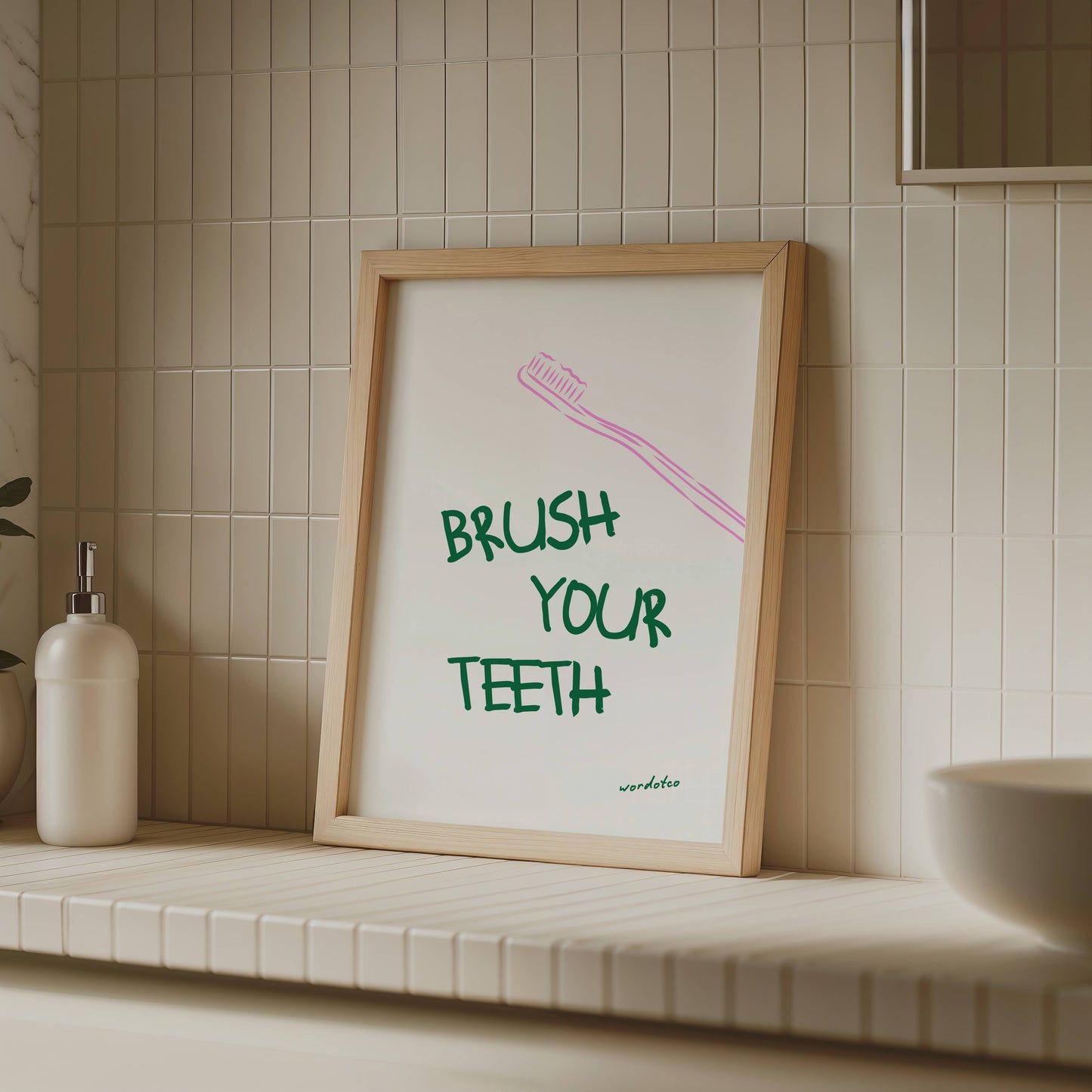 BRUSH YOUR TEETH PRINT