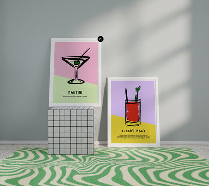 MARTINI COCKTAIL PRINT