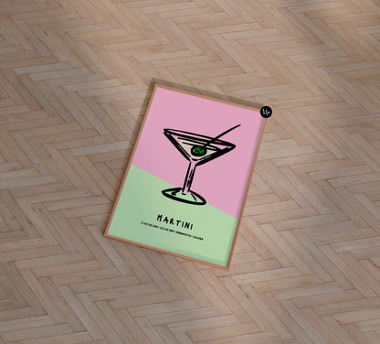 MARTINI COCKTAIL PRINT