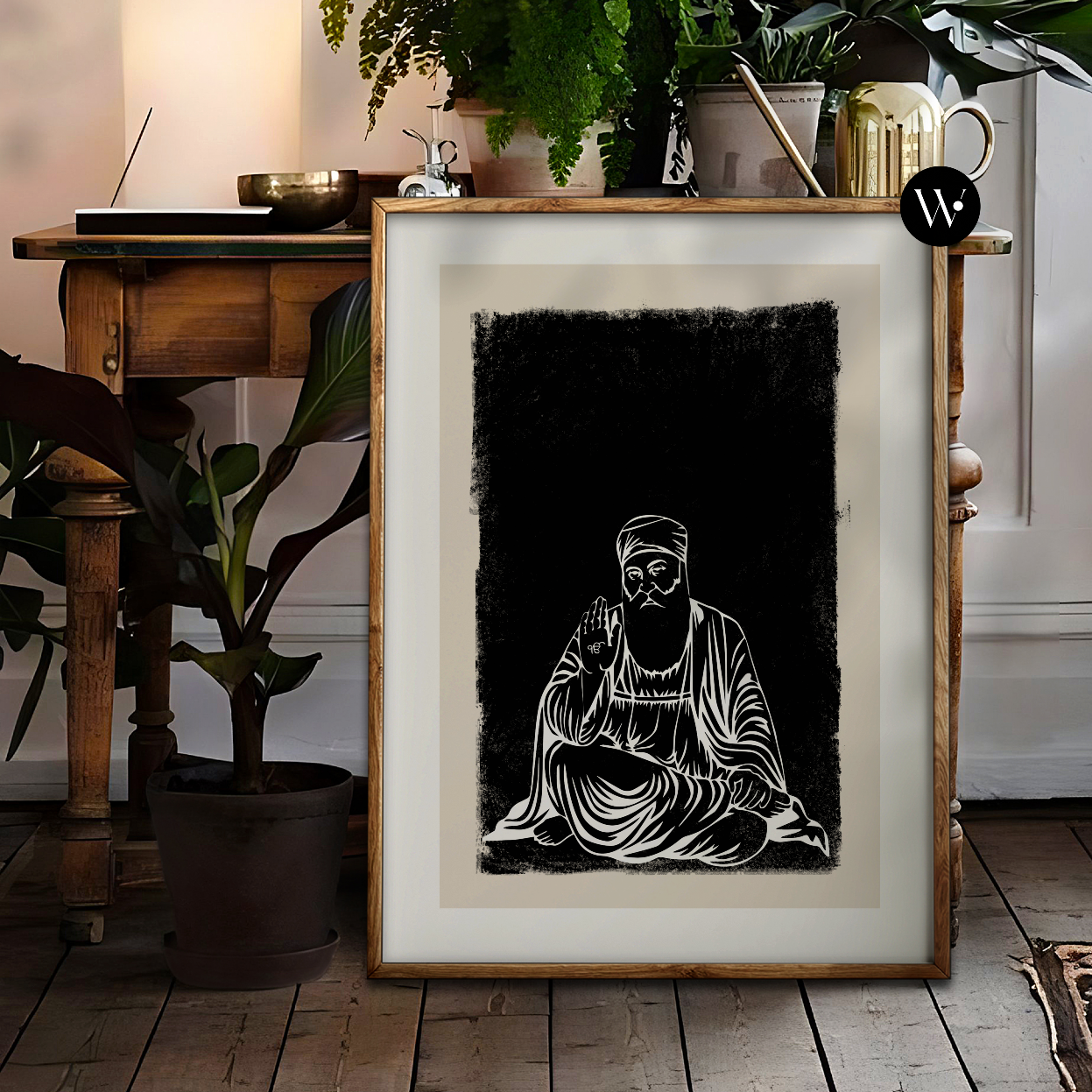 MINIMALIST GURU NANAK PRINT