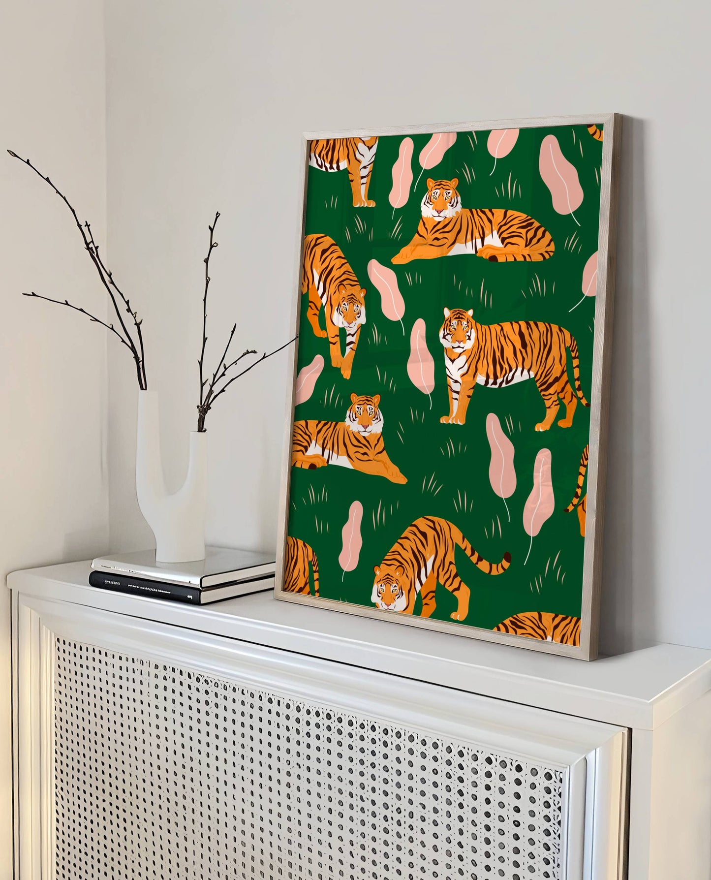 GREEN TIGERS TRIBE PRINT