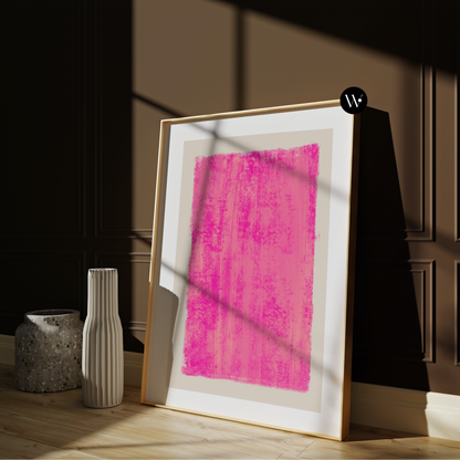 MIDNIGHT PINK SQUARE PRINT