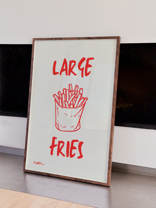 Large Fries Print