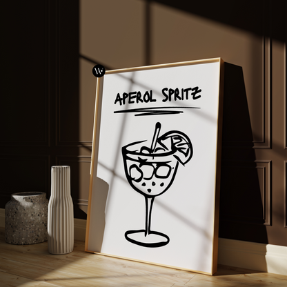 APEROL SPRITZ COCKTAIL PRINT