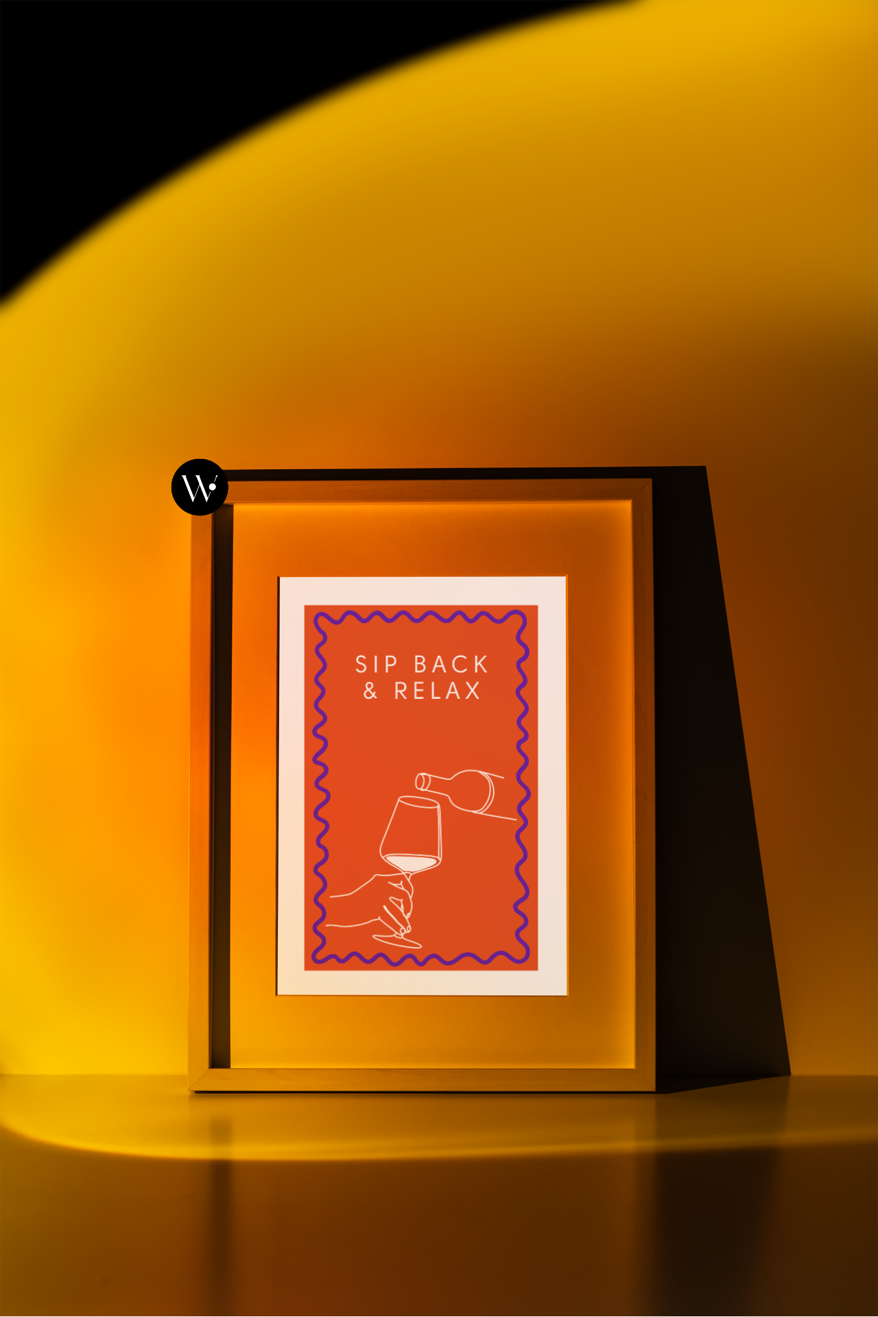 Sip Back And Relax Wine Print
