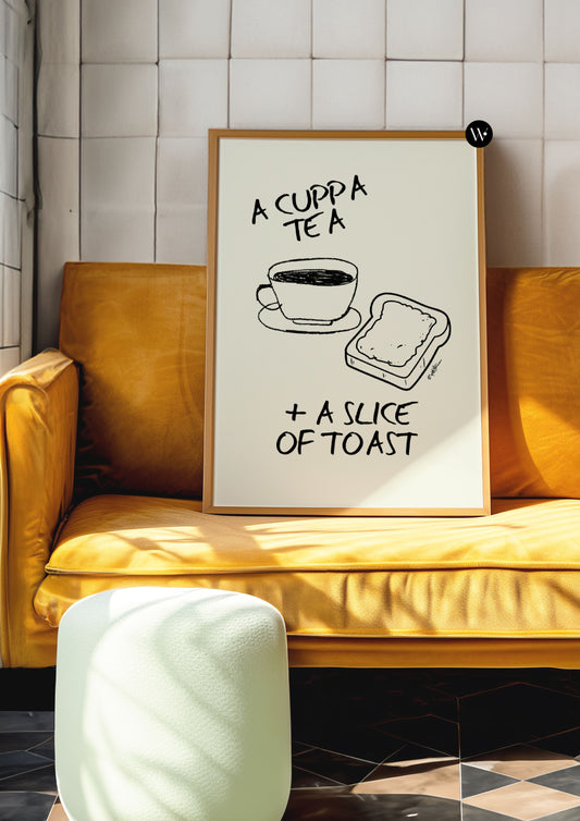 Cuppa Tea & A Slice Of Toast Print