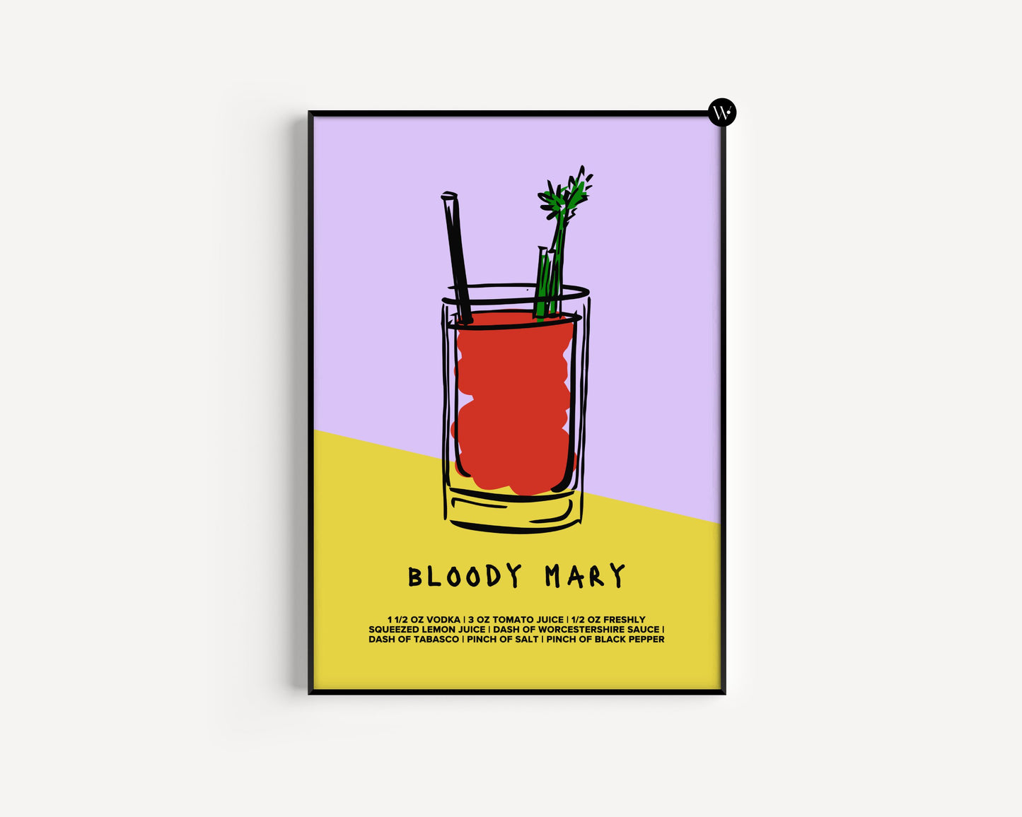 Bloody Mary Cocktail Print